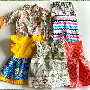 Doll clothes fit 18” doll lot with outfits